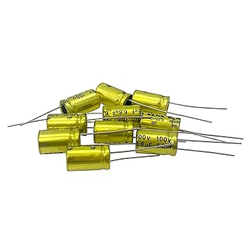 Amazon.co.jp: Cermant 10個 6.8uf 100V 非偏光電解コンデンサ